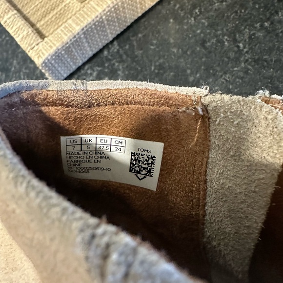 Tom's Avery Wedge Boots, Beige - Picture 4 of 8